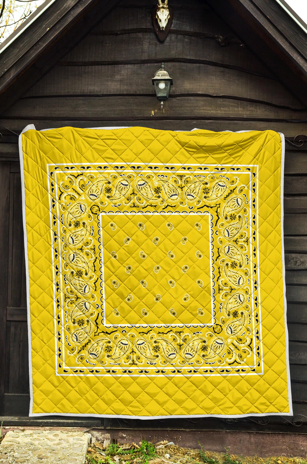 Quilt - Sunshine Yellow Bandana Quilt