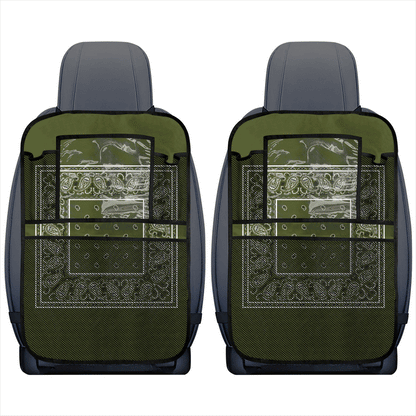 Army Green Bandana Back Seat Organizers