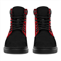 Red and Black Bandana Blackout All Season Boots