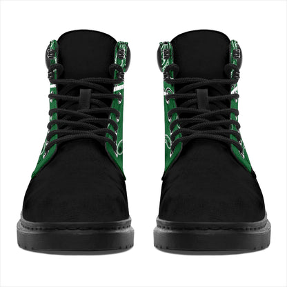 Classic Green Bandana Black Out All Season Boots