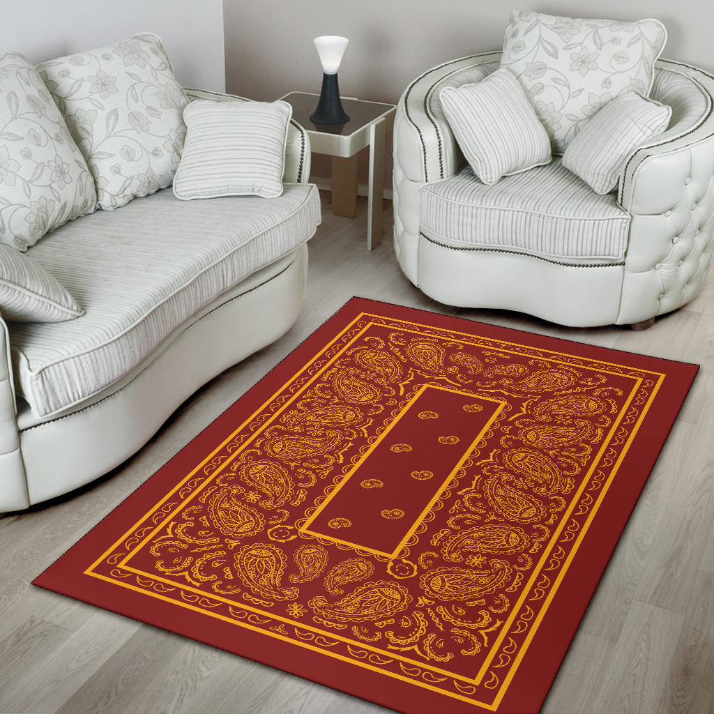 red and yellow carpet for home decor