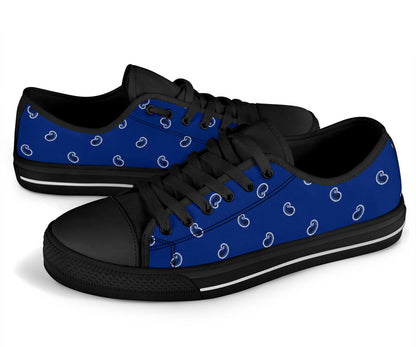 Canvas Low Top Sneakers - Royal Blue Paisley