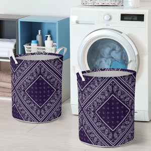 Laundry Hamper - Purple Bandana