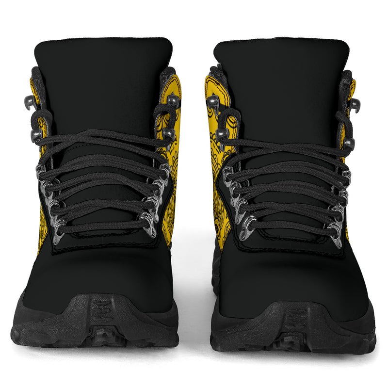 Gold Bandana Alpine Boots