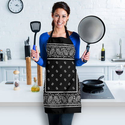 Black Big Bandana Apron