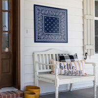 Navy Blue Bandanas Metal Signs