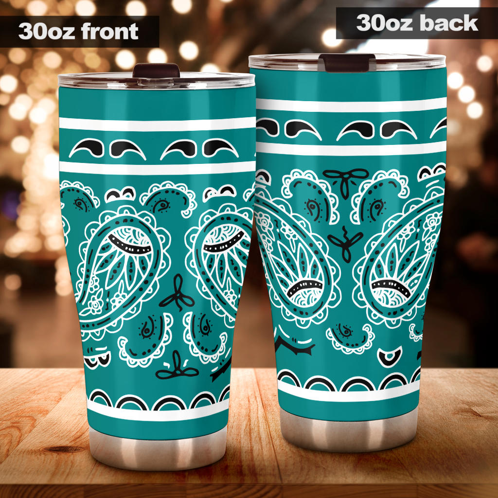 Teal Bandana Tumblers