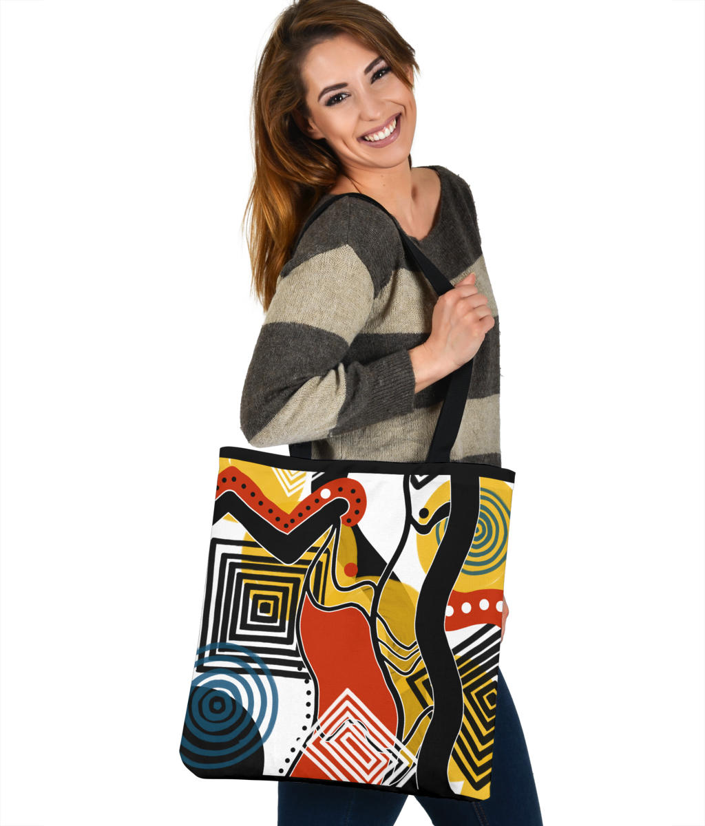 Retro Abstract Tote Bag 1