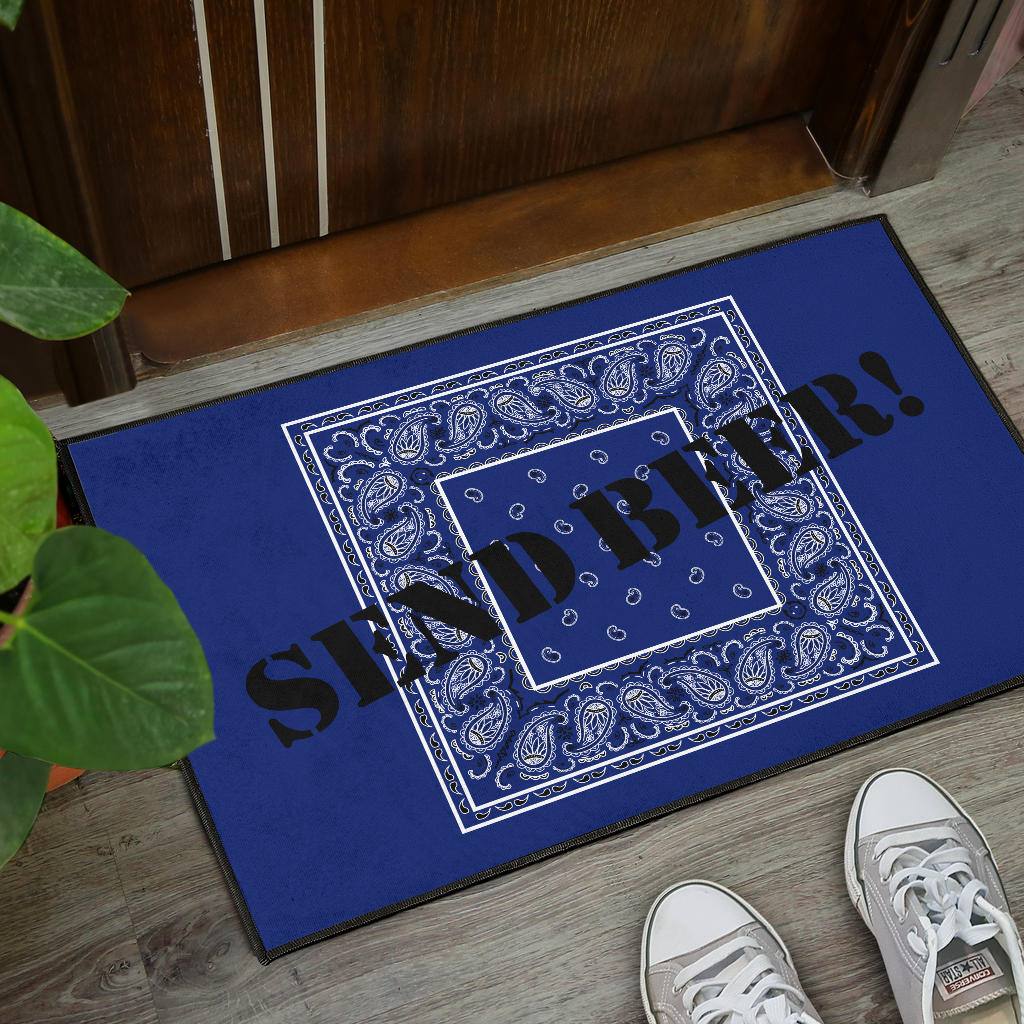 Royal Blue Bandana Door Mats