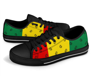 Canvas Low Top Sneakers - Rasta Paisley