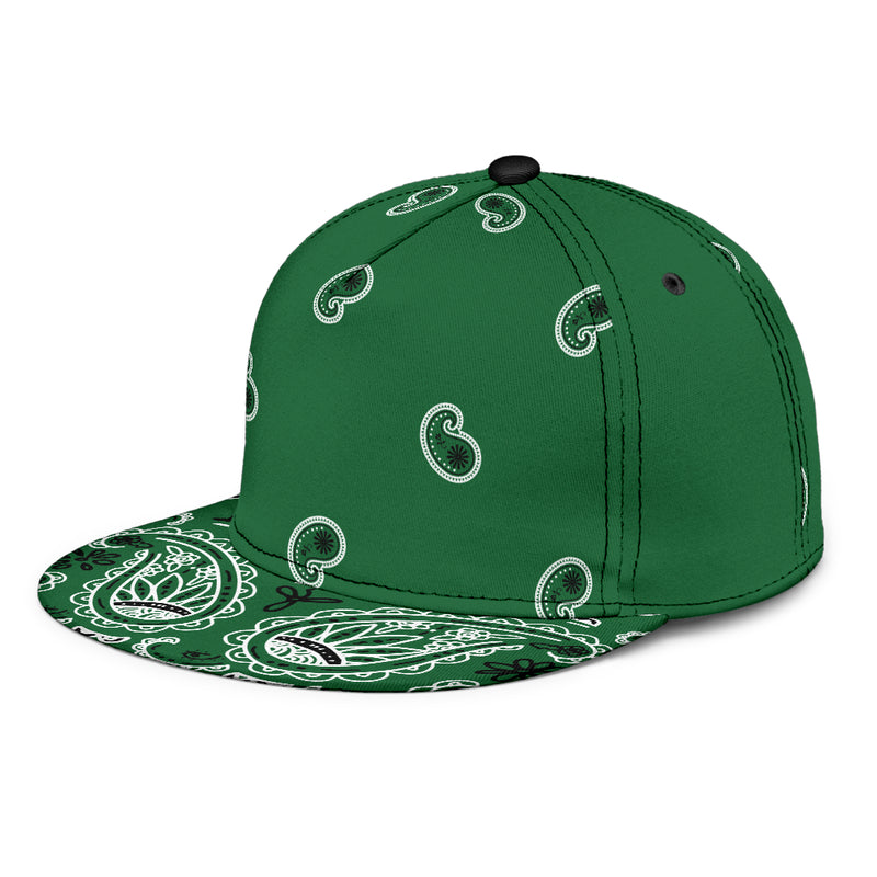 green bandana cap