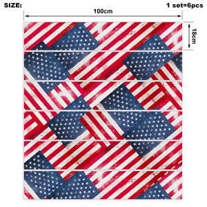 American Flag Bandana Stair Stickers 6 Steps