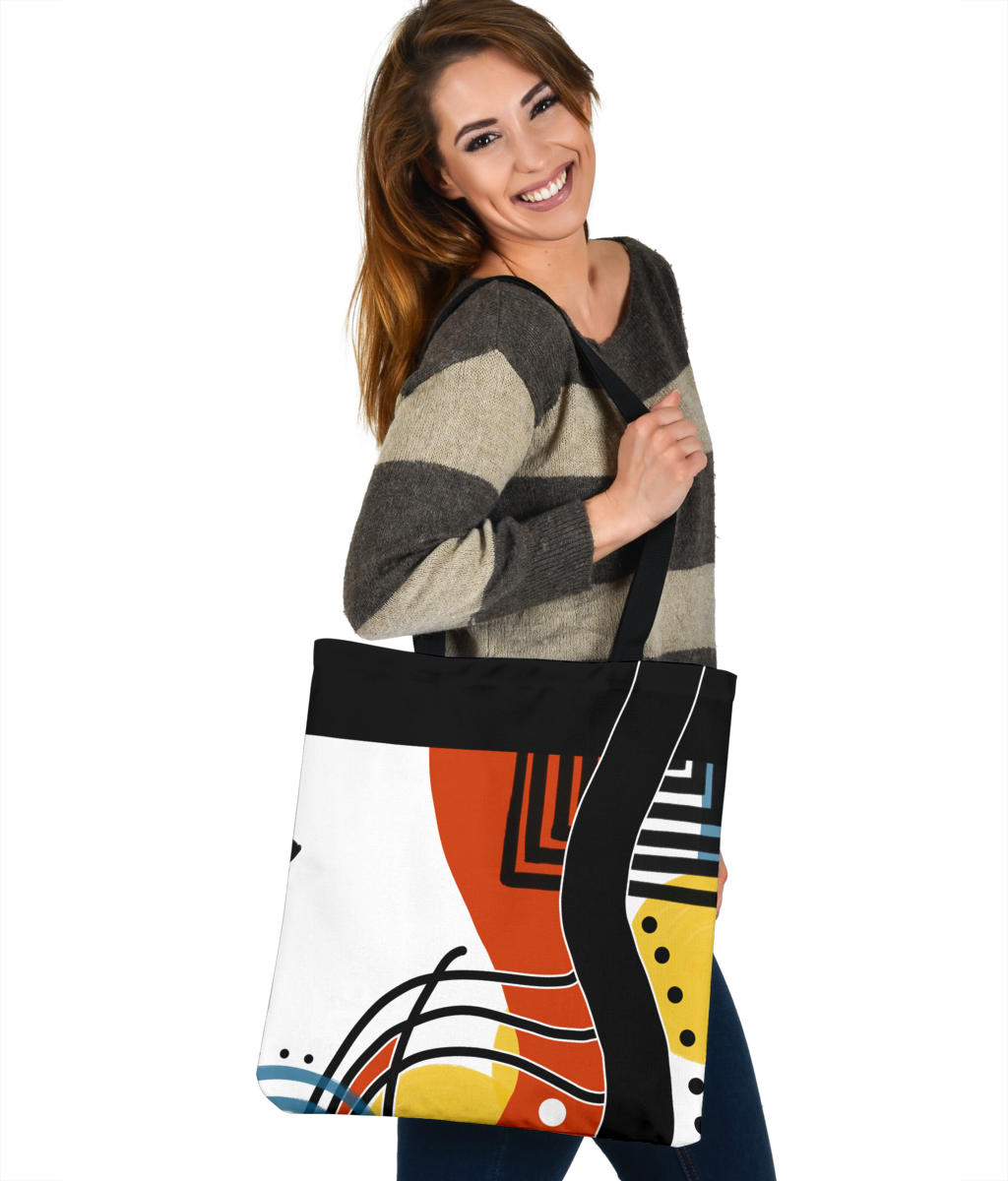 Retro Abstract Tote Bag 1