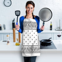 White Big Bandana Apron