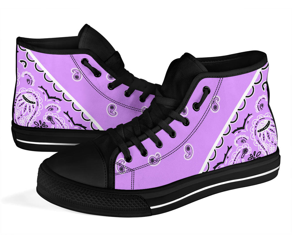 Lilac Bandana High Top Sneakers