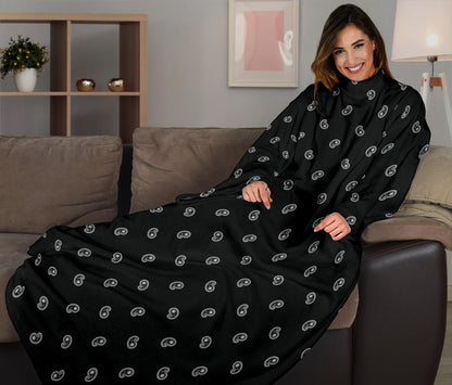Black and White Bandana Monk Blankets