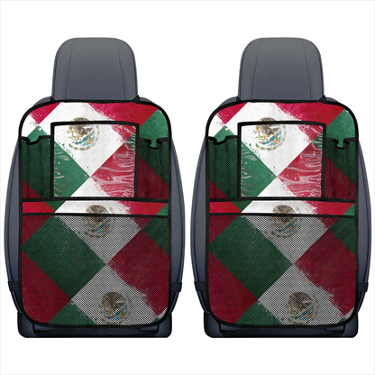 Mexican Flag Bandana Back Seat Organizers