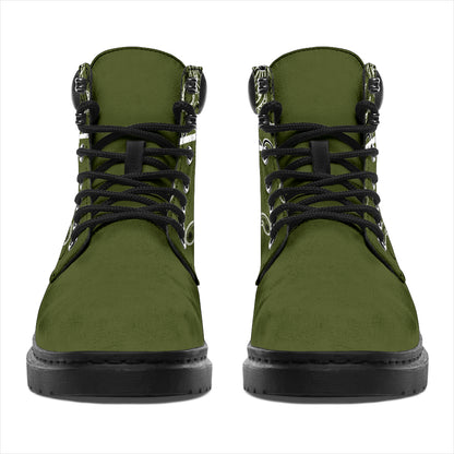 Army Green Bandana All Season Boots