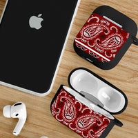 maroon AirPod case cover