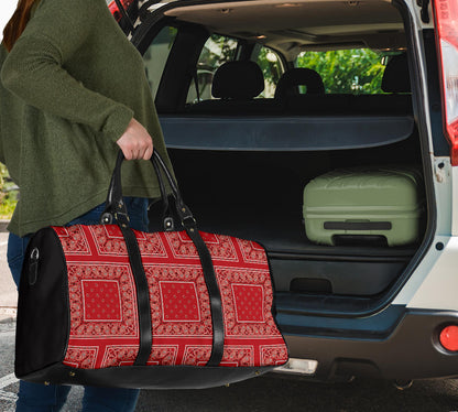 Classic Red Bandana Travel Bag