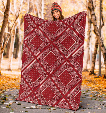Bandana Diamond Throw Blanket