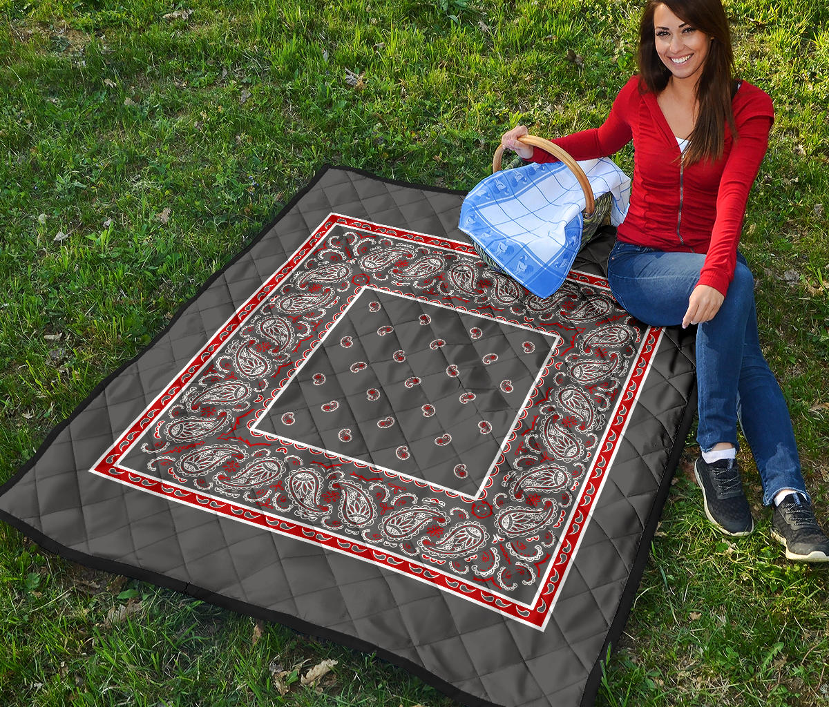 Quilt - Wicked Gray Bandana Quilt