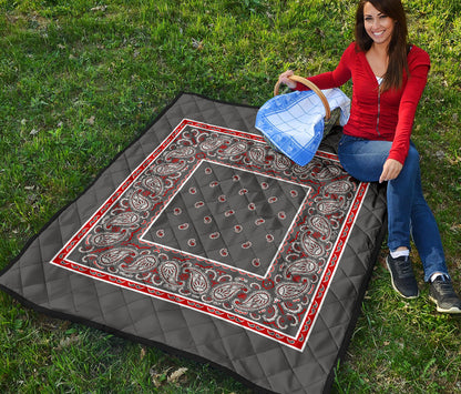 Quilt - Wicked Gray Bandana Quilt