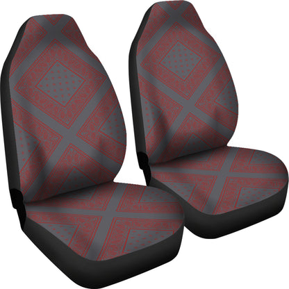 Gray with red car seat cover