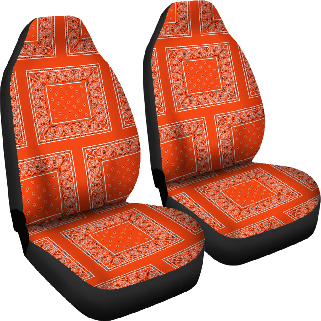 orange car set covers