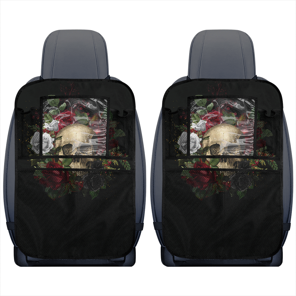 Skulls and Roses Car Seat Organizers