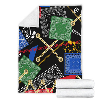 Ultra Plush Abstract Harmony Fleece Throw Blanket