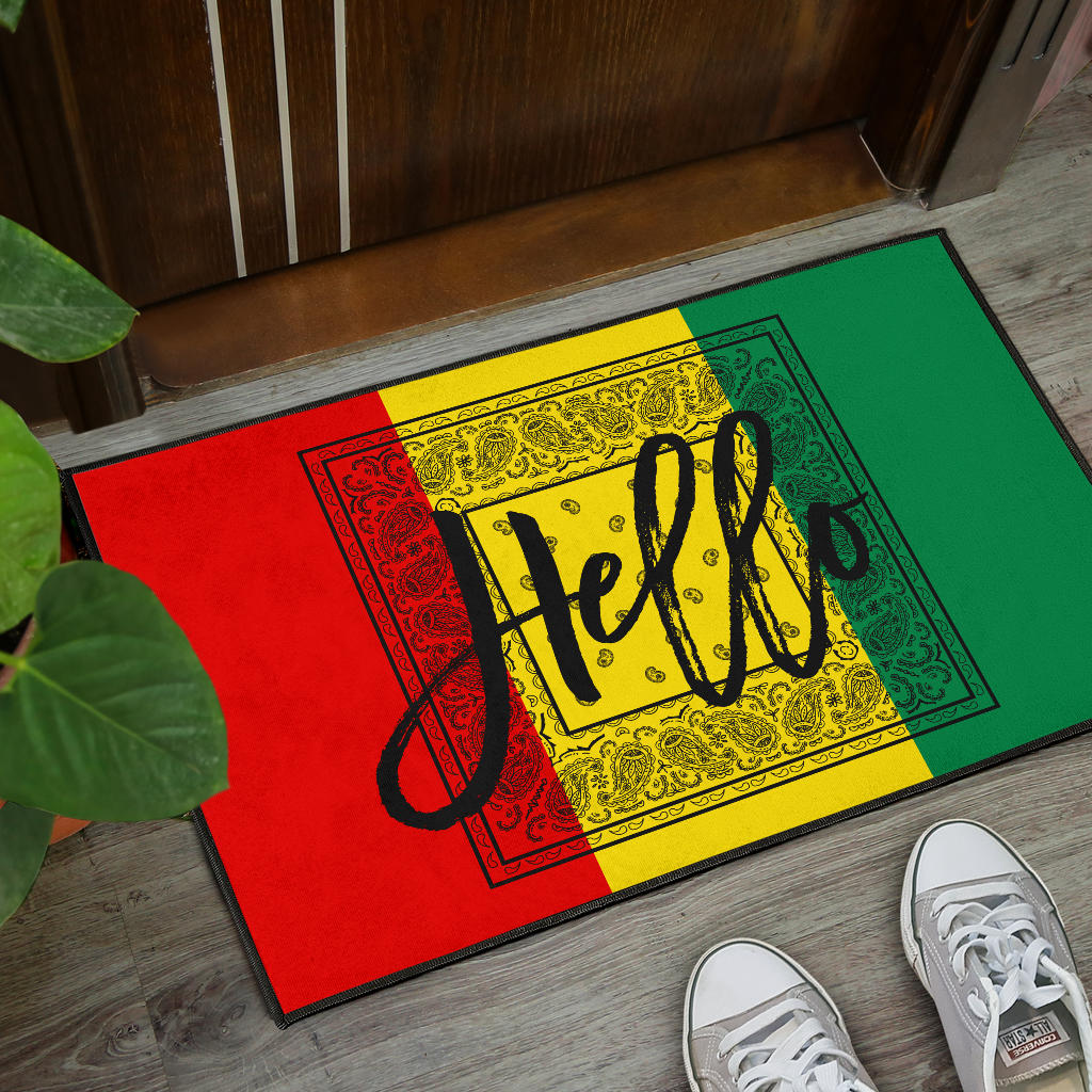 Rasta Bandana Greetings Door Mats