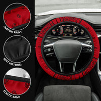 Red and Black Steering Wheel Covers - 3 Styles