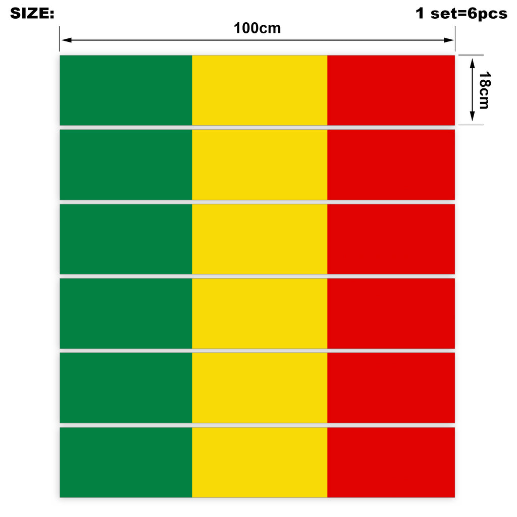 Rasta Joy Bandana Stair Stickers | The Bandana Blanket Company