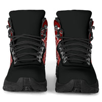 Maroon Bandana Alpine Boots
