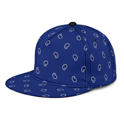 royal blue paisley snapback het