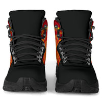 Red and Gold Bandana Alpine Boots
