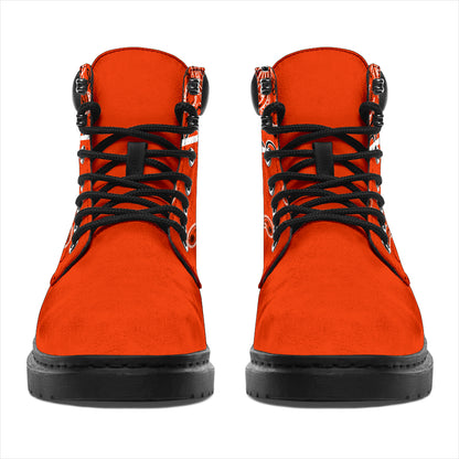 Perfect Orange Bandana All Season Boots