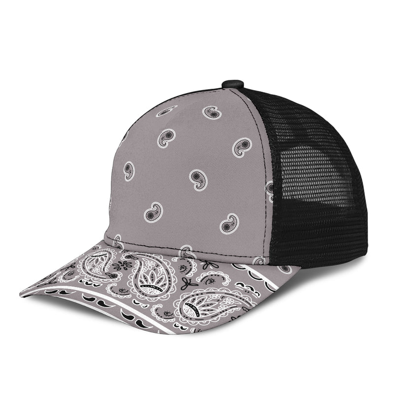 gray bandana sports cap