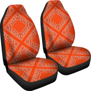 Orange car seat covers