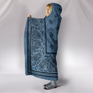 Ultimate Faded Blue Bandana Hooded Blanket