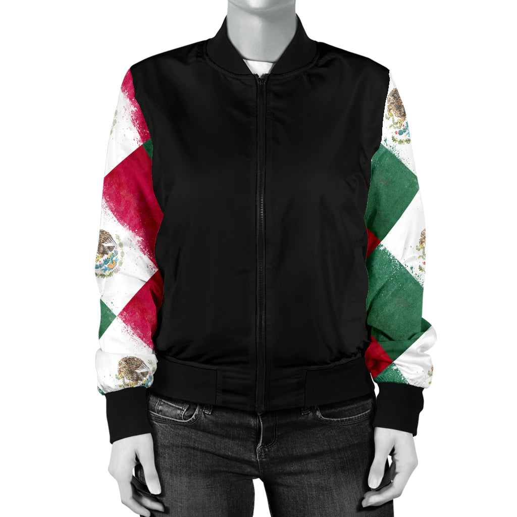 Women's Mexican Flag Bandana Bomber Jacket