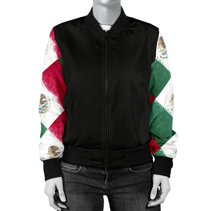Women's Mexican Flag Bandana Bomber Jacket