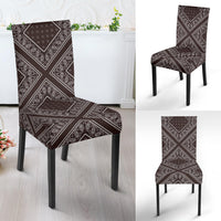 Coffee Brown Bandana Dining Chair Covers - 4 Patterns