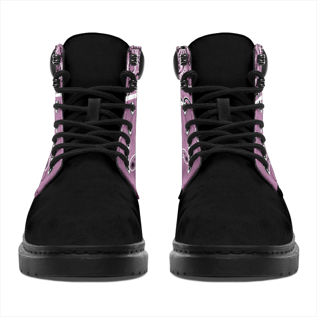 Mauve Bandana Blackout All Season Boots