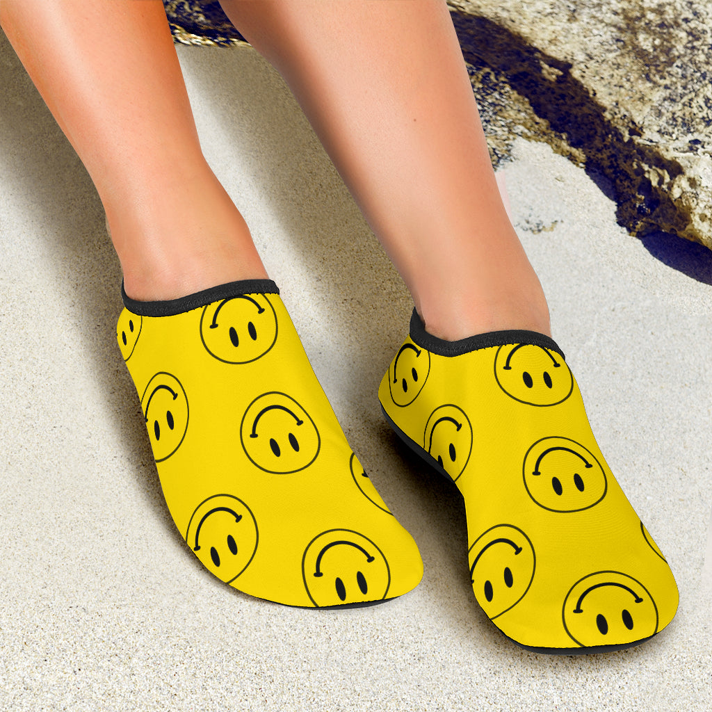 Ridiculously Happy Yellow Water Shoes