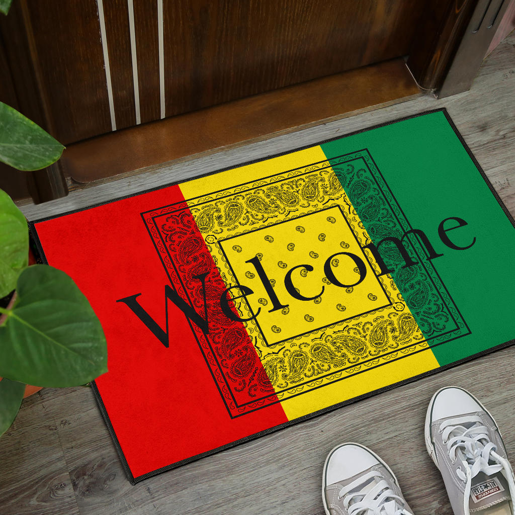 Rasta Bandana Greetings Door Mats