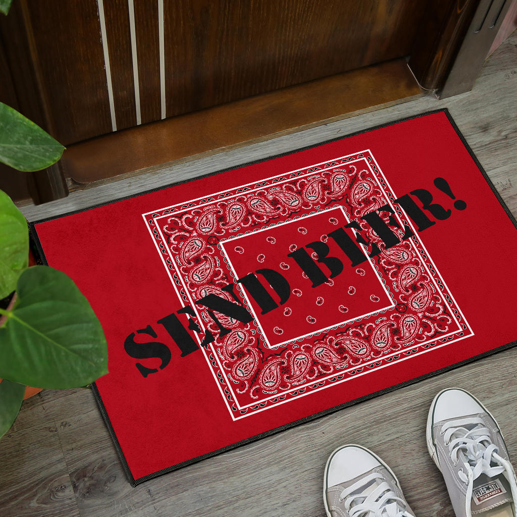 Classic Red Bandana Funny Door Mats