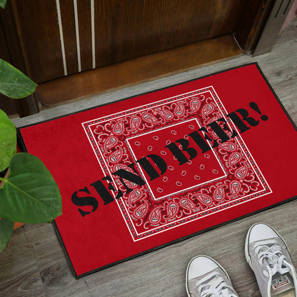 Classic Red Bandana Funny Door Mats