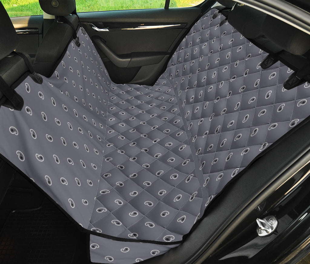 gray back seat cover for dogs